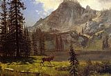 Albert Bierstadt Call of the Wild painting